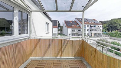 73 m² Maisonette in Günzburg: Balkon, 3 TG-Stellplätze, Fußbodenheizung, Fernwärme, bezugsfertig