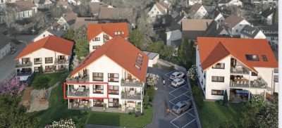 Sehr helle 3,5 Zimmer Neubauwohnung mit großem Balkon - Erstbezug