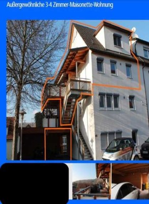 Stilvolle 3,5-Raum-Maisonette-Wohnung mit lux. Innenausstattung mit Balkon und EBK