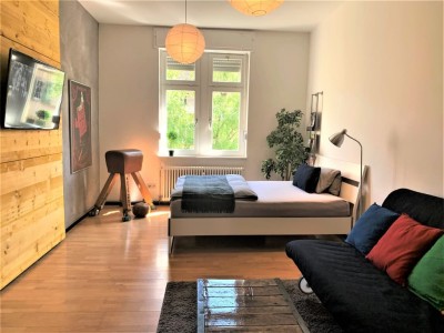 47 qm große 1 Zimmer-Altbauwohnung in Alt-Mühlburg