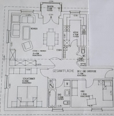 Gepflegte 3-Zimmer-Wohnung mit Balkon in Herxheim bei Landau