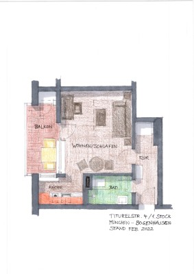 1 Zimmer Apartment in Bogenhausen - hochwertig saniert