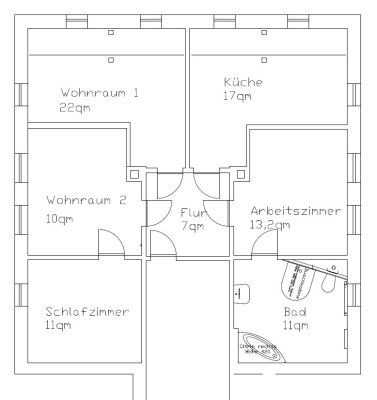 Schöne Mansardenwohnung in der 3. Etage.