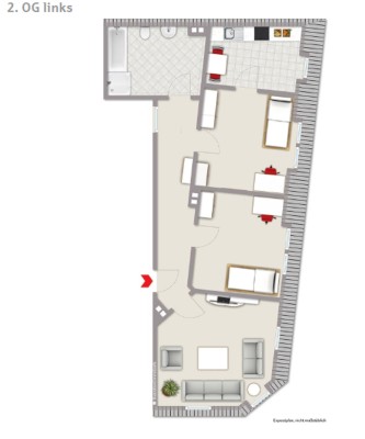 Ruhige 3-Zimmer-Wohnung im Zentrum von Apolda – mit Einbauküche & Badewanne