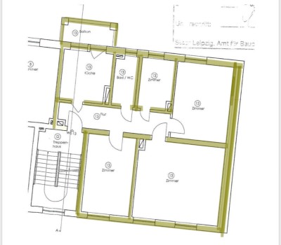 4-Zimmer-Wohnung mit Balkon in Leipzig (Blochmannstraße 1, 04105)