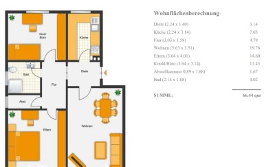 Helle 3-Zimmer-Wohnung in Oer-Erkenschwick zu vermieten