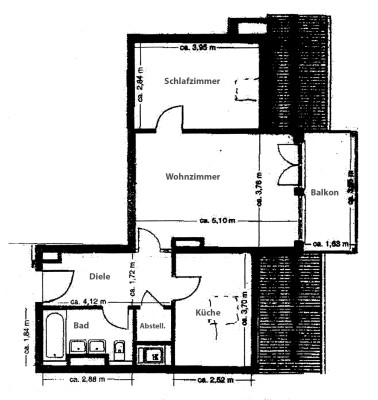 Exklusive 2-Zimmer-Wohnung mit gehobener Innenausstattung mit Balkon und Küchenzeile in Trudering