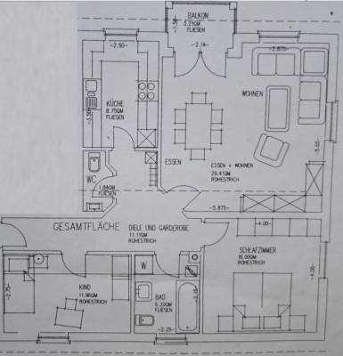 Gepflegte 3-Zimmer-Wohnung mit Balkon in Herxheim bei Landau