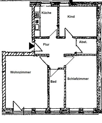 3 Zimmer Erdgeschoßwohnung mit Terrasse zu vermieten
