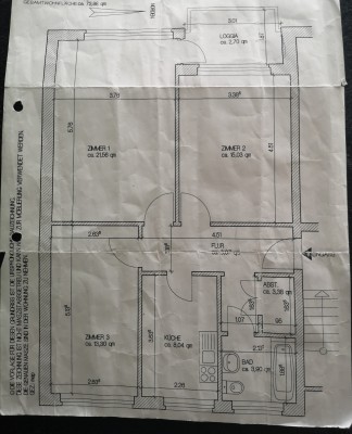 Ruhige 3 Zimmerwohnung