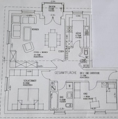 Gepflegte 3-ZKB-Wohnung mit Balkon in Herxheim bei Landau