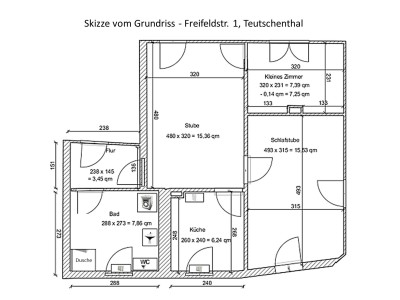 Kleine Wohnung im Zweifamilienhaus mit Gartennutzung
