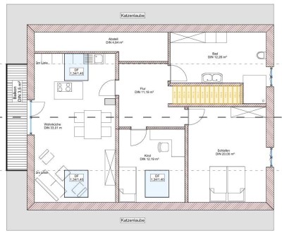 3-Zimmer-Dachgeschosswohnung mit Balkon am Ortsrand in Neufahrn bei Egling