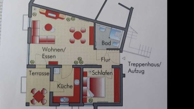 2-ZKB-Wohnung EG, Terrasse, Keller, Stellplatz Barrierefrei Goddelau