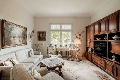 Toplage Liebfrauenring - Stilvolle 4-ZKB EG-Wohnung mit Balkon in sanierter Jugendstilvilla!