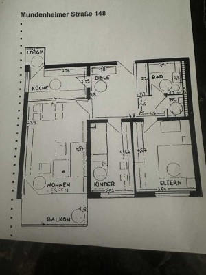 Helle 3-Zimmer Wohnung mit Balkon im 6. OG in Ludwigshafen-Süd