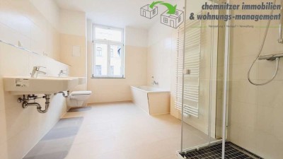 Gehobene 3-Raum-Wohnung mit Gäste-WC, Fußbodenheizung, Balkon & Aufzug