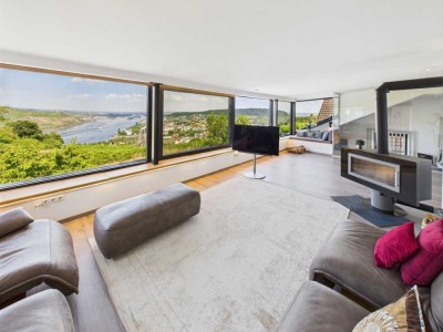 Panorama-Pur! Imposantes, modernes Familiendomizil mit Spa-Bereich in absoluter Bestlage