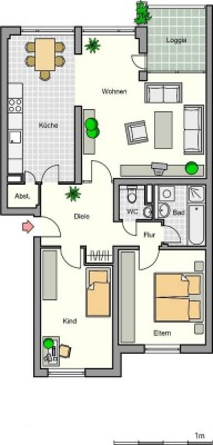Demnächst frei! 3-Zimmer-Wohnung in Monheim am Rhein Baumberg