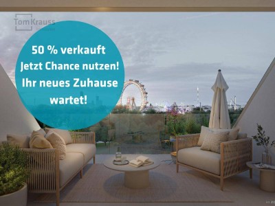 PERFEKTER GRUNDRISS: 3-ZIMMER MIT BALKON UND RIESENRADBLICK