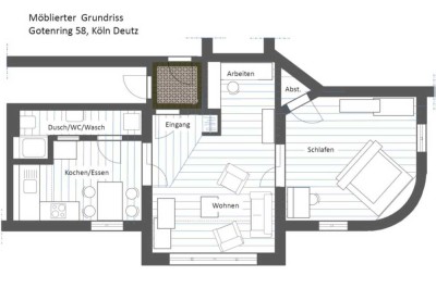Top saniert! 2,5 Zimmer Altbau! Deutz!