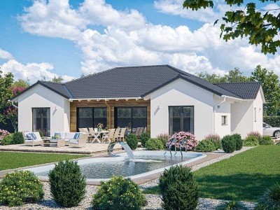 Luxus-Bungalow auf perfektem Grundstück und schnell zur Arbeit