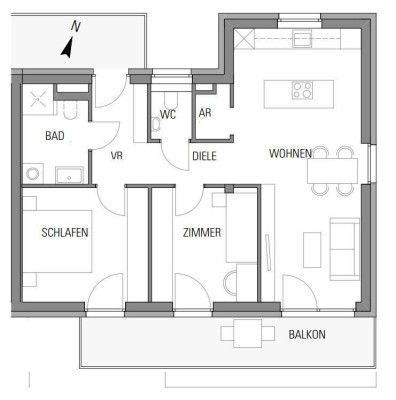 Erstbezug – Hochwertiger 4 Zimmer - Neubau - 80m2 Wohntraum