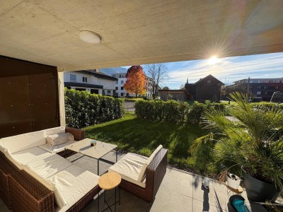 Exklusive 2-Zimmer Gartenwohnung in Grenznähe