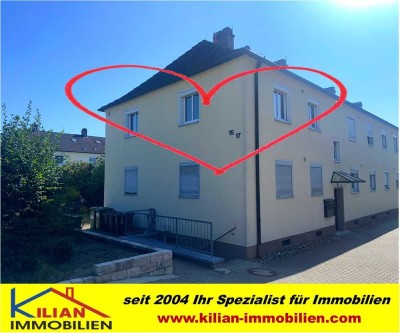 KILIAN IMMOBILIEN! KOMPLETT RENOVIERTE 2 ZI. ETW MIT 46 M² IM 1.OG EINES 4-P.-HAUSES IN ROTH! GARTEN