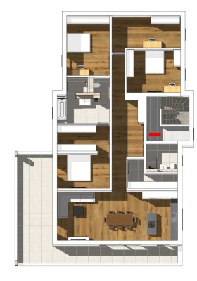Helle Neubau-5-Zimmer-Wohnung großem Balkon, Weitblick und familienfreundlicher Lage – Erstbezug