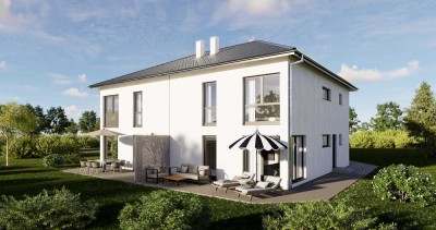 Doppelhaus "Luzern": Stilvoll Wohnen + Grundstück in Frontenhausen zum attraktiven Preis!