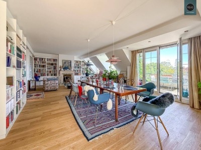 Provisionsfrei: Döblinger Cottage ! Klimatisiertes Luxus - Dachgeschoss - Apartment mit 2 Terrassen! Garage verfügbar!