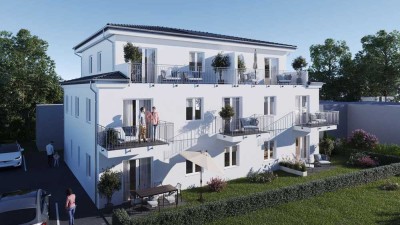 Effizienzhaus 40: Moderne 2-Zimmer-Wohnung mit Balkon - Fertigstellung Herbst 2026
