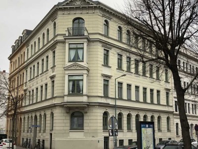 Waldstraßenviertel mit Blick auf Arena geschmackvolle Hochparterre-Wohnung