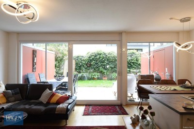 Wohnen auf zwei Etagen: Maisonette mit Garten und Terrasse in Lustenau