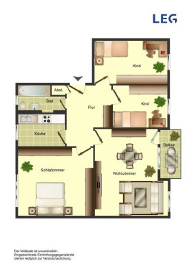 4-Zimmer-Wohnung in Unna Süd