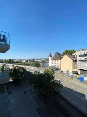 Ein-Zimmerwohnung mit EBK und Blick zur Balduinbrücke in Innenstadtnähe