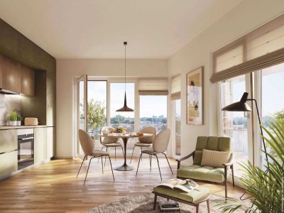 3-Zimmer-Wohnung mit sonnigem Balkon und unverbaubarem Wasserblick in Berlin-Grünau