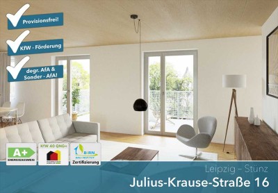 NEUBAU-Wohnung mit Balkon zum Garten * 4 Zimmer * KFW 40 und QNG