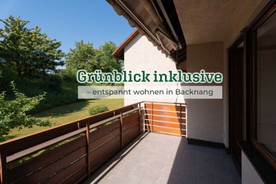 Grünblick inklusive – entspannt wohnen in Backnang.