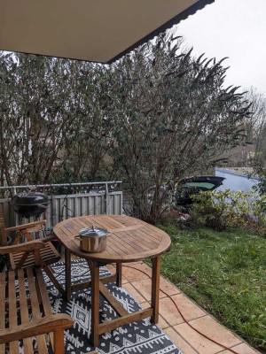 3-Zi-Gartengeschoss-Whg. Halbhöhenlage, ohne Makler