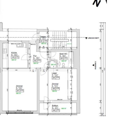 großzügige 2-Zimmer Wohnung in zentraler Lage