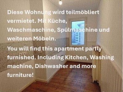 Teilmöblierte 3-Zimmer-Wohnung ultrazentral: Hbf 400 m ! Forum, Aldi, Königstraße vor der Haustüre !