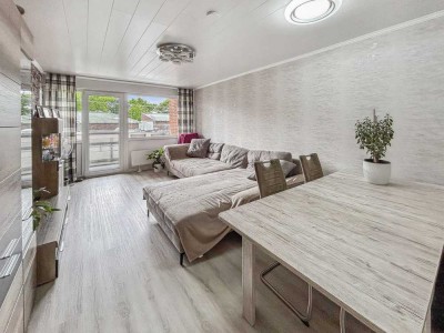Weeze: Gepflegte 4-Zimmer-Wohnung im 1. Obergeschoss mit Balkon