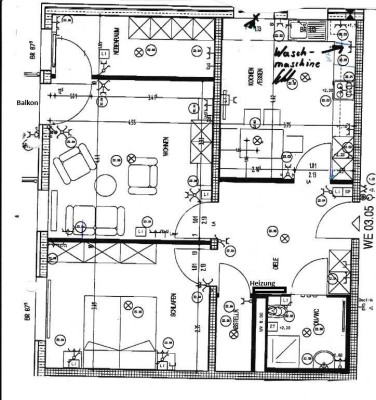 "Seniorenwohnung" 3-Zimmer-DG-Wohnung mit Balkon in Eggenstein-Leopoldshafen
