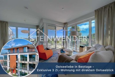 Ostseeliebe in Bestlage -  Exklusive 3 Zi.-Wohnung mit direktem Ostseeblick