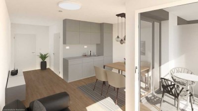 *Neubau*  1-Zi.-Whg. im 1. OG