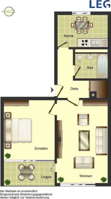 2-Zimmer-Wohnung in Ratingen West