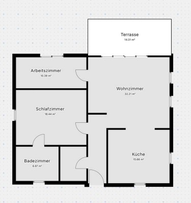 3 Zimmer Wohnung mit Garten