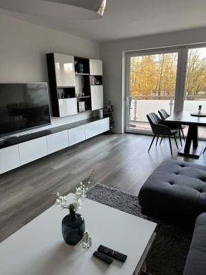 Vollmöbilierte Attraktive 2-Zimmer Wohnung mit Balkon im 2. OG in Münster Aaseestadt
